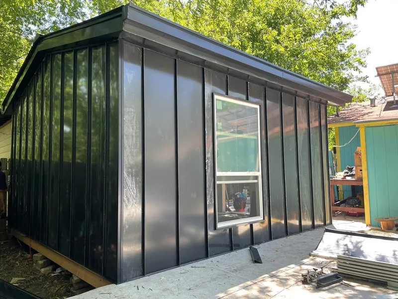 Black standing seam metal wall panels for Roof Inspection in Security-Widefield